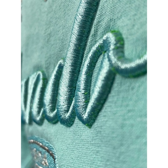 Orlando Florida Dolphin embroiderer shirt turquoise green color size Large - Picture 9 of 12